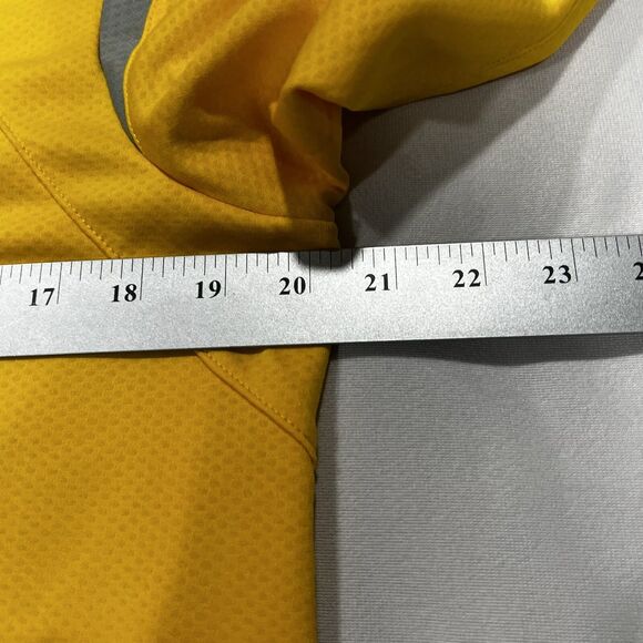 NIKE Dri-Fit Cycling Men Jersey Zip Top Shirt Yellow Short Sleeve Bike Size XL - Picture 7 of 7